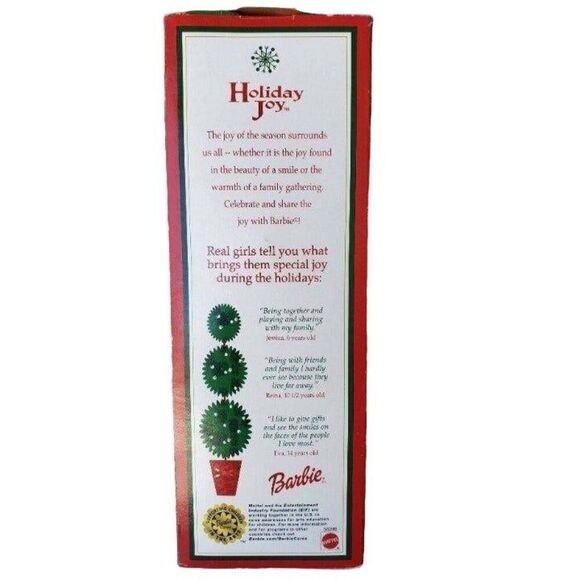 Special Edition Barbie Holiday Joy Doll Green Dress With Ornament 2003 NEW - Picture 7 of 9